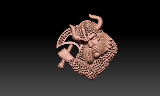 mohican pattern necklace 3d print model - Mito3D