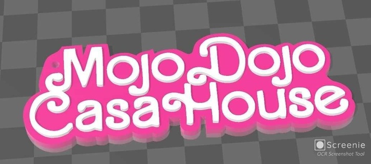 mojo dojo house house keychain mojo dojo house house  3d print model - Mito3D