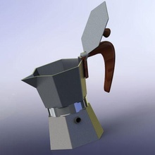 moka Bahçe tencere kahve İtalyan tasarım Kahve yapıcı içeride 3d print model - Mito3D