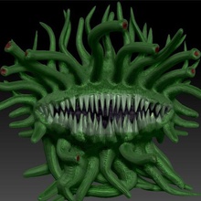 molbol juego monster la fantasía final tentáculo marlboro ff 3d print model - Mito3D