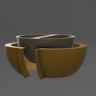 mold bowl cement pots candles plants molds cactus bites crafts minimalism set 3d print model - Mito3D