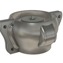 mold cement pots head 02 3d print model - Mito3D