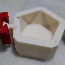 Schimmel konkrete Pflanzer home low poly 3d print model - Mito3D