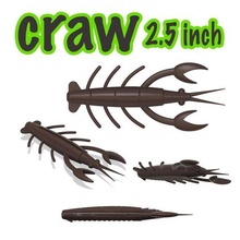mold craw 25 lure 3d step stl file cnc print gadget fishing soft bait hook 3d print model - Mito3D