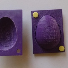 stampo uova di pasqua casa cioccolato pasticceria 3d print model - Mito3D