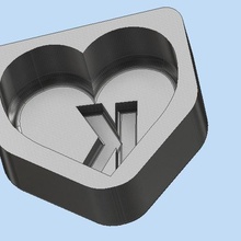 mold heart letter kitchen cake cakes decoration 3d print model - Mito3D