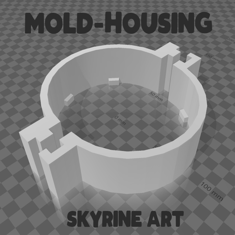 mold housing dice making mold-housing box says 3d set 3D print model - Mito3D