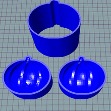moule jack o'lantern 8sm baignoire bombe citrouille latern Halloween 3d print model - Mito3D