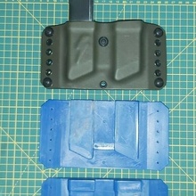 mold kydex holster - double mag glock 3d print model - Mito3D