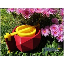 muffa maceta geometrica geometrico vaso fiori pentola 3d print model - Mito3D