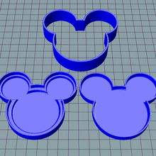 mold mickey mouse bath bomb 3d print model - Mito3D