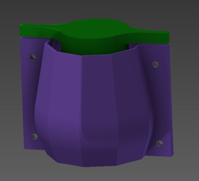 muffa gesso cemento pentole calcestruzzo Gesso madre matrice pentola vaso fiori deco arte fiore 3D print model - Mito3D