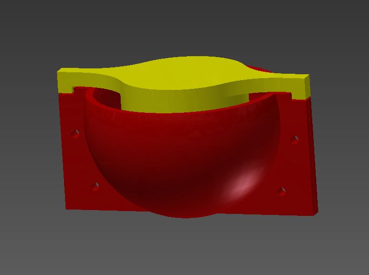 molde yeso cemento ollas hormigón madre matriz maceta deco Arte flor 3D print model - Mito3D