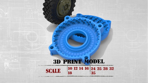 mold rc truck tire rims files 3d print Game wheels car sla printcar zil automotive stl printable 3d print model - Mito3D