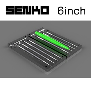 mold senko 6 inch stl step file cnc 3d print Gadget fishing pour open worm bass lure lake river 3d print model - Mito3D