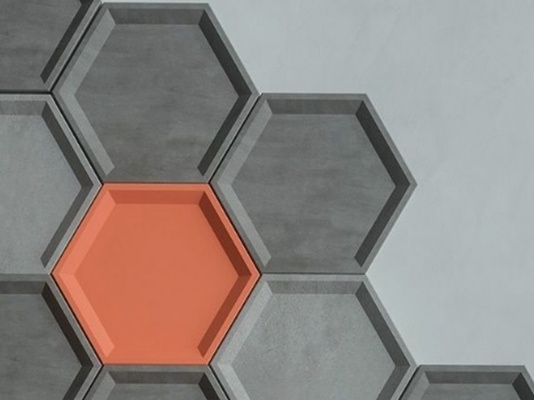 molde tuile hexagone architecture 3d print model - Mito3D