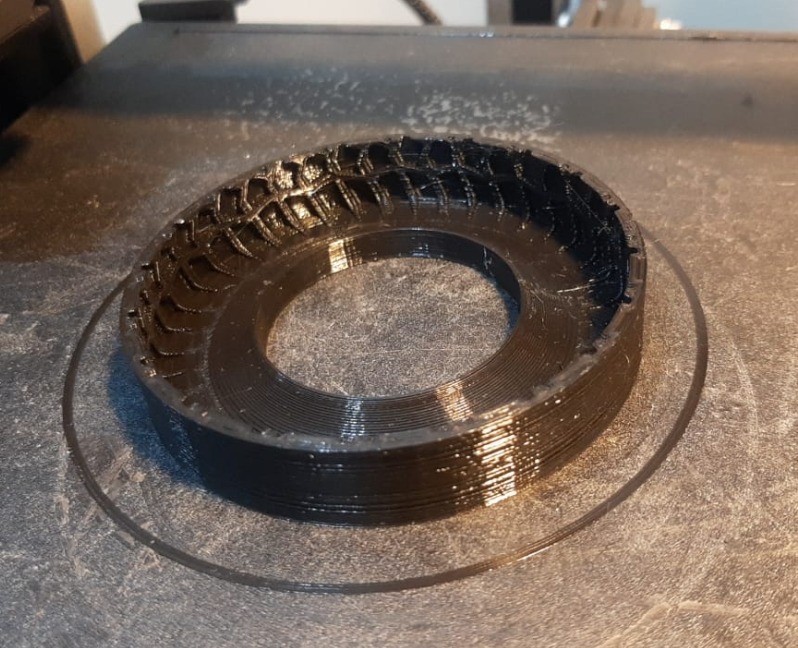 molde pneu rc 1 14 pára gravando lama terreno 3D print model - Mito3D