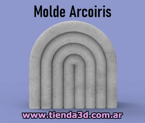 molde maceta arcoiris moules macetas cémento artesania pots moule planteur pot fleur concreto ciment minimaliste nordique 3d print model - Mito3D