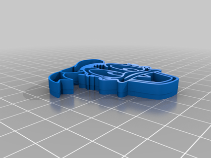 molde pára galletas plastilina Pato Donald cortador arte 3d print model - Mito3D
