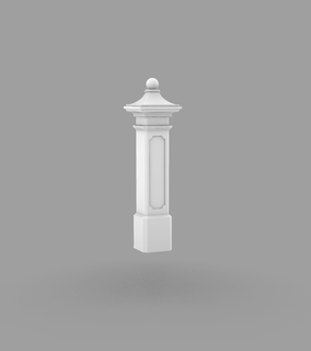 molded portal pillar Architecture stone molding pole posts 3d print model - Mito3D