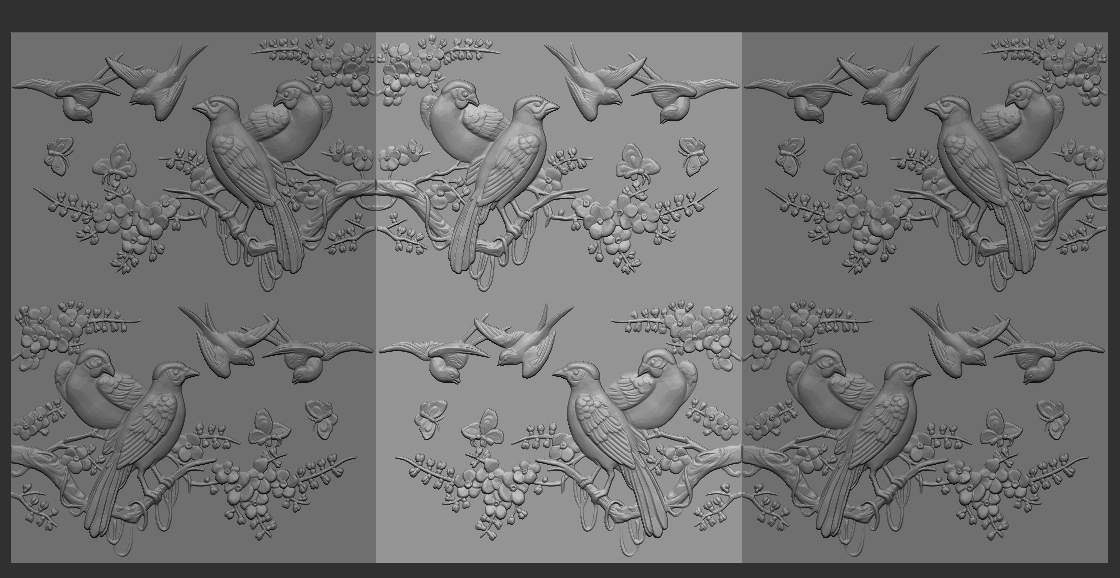 bolores parede textura painel 1 of 63 3d modelo clássico esculpido decoração coleção arquitetônico mobília enfeite mofo arte romano antiguidade grego barroco decorativo cnc 3D print model - Mito3D