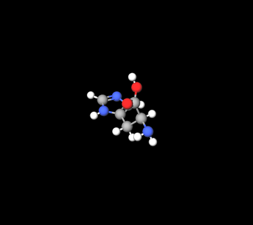 molecule-aminoacid-histidine 3d print model - Mito3D