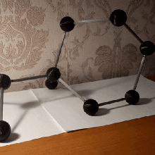 Molekül Chemie Modelle Methan 3d print model - Mito3D