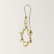 molécule boucles d'oreilles boucle d'oreille bijou bijoux or d'or argent sterling blanc rhodium conception mode cadeau présent imprimable pendentif 3d print model - Mito3D