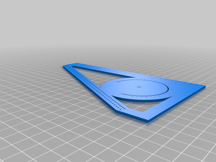 moleskine pocket straightedge compass protractor ruler square tool office 3d print model - Mito3D