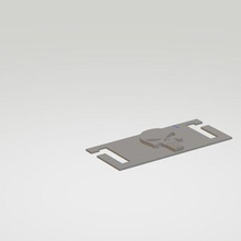 molle unverwechselbar Etikett Schädel Bestrafer Identifizierung Patch 3d print model - Mito3D