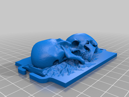 molle cranio etichetta 3d print model - Mito3D
