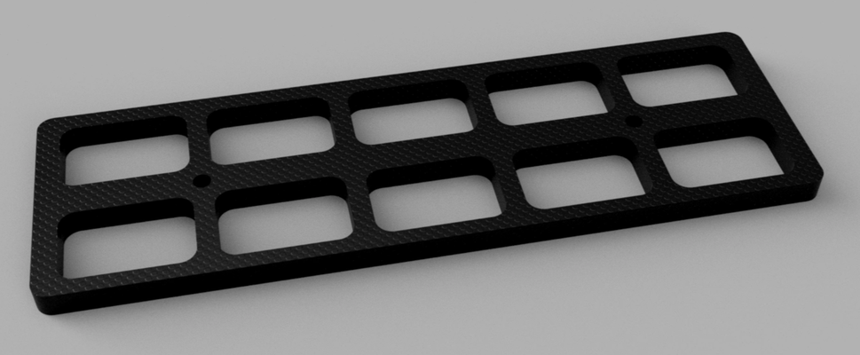 molle panel 2x5 araçlar oturma yeri araba akhto 3x3 3 taktik airsoft çekim aralık tabanca 3d print model - Mito3D