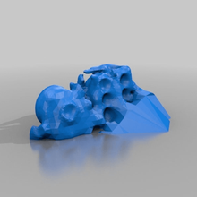 molten dice art sculptures 3d print model - Mito3D