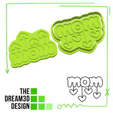 mom cookie cutter stamp debosser 3d print model - Mito3D