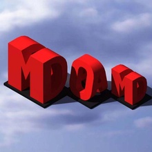 mom dad illusion letters art letter flip word 3d print model - Mito3D
