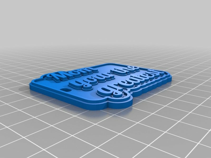 mom greatest customized keychains 3d print model - Mito3D
