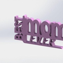 maman clé chaîne bijoux porte clés mamans journée 3d print model - Mito3D