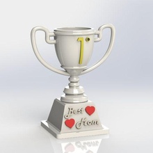 mãe troféu gadget família prêmio presente mães copo amigo pais 3d print model - Mito3D