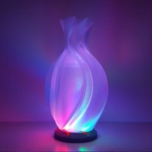 moment lamp 2 art ambient led rgb lighting vase mode spiral shade 3d print model - Mito3D