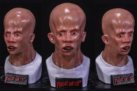 momma's boy kid jason bust friday 13th voorhees horror crystal lake 3d print model - Mito3D