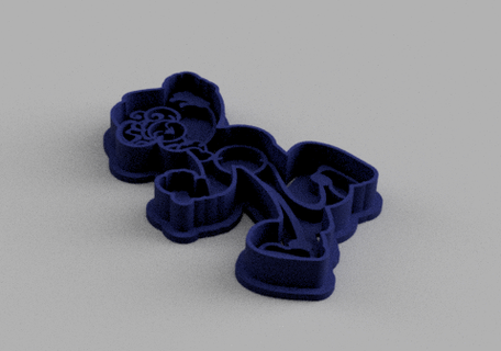 mamãe longo pernas biscoito cortador papoula brincar 3d print model - Mito3D