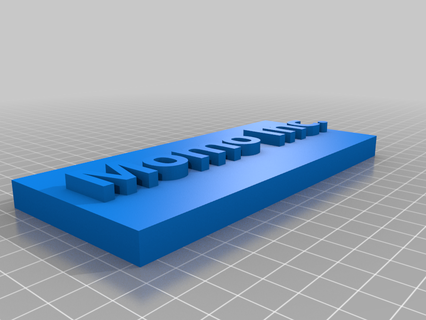 momo inc personalizado sinais logotipos 3d print model - Mito3D