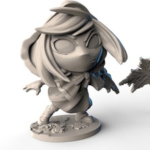 momodora foglia sacerdotessa kaho'figura gioco da tavolo personaggio dei cartoni animati super dungeon explore videogiochi 3d print model - Mito3D