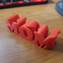 mom Kunst Anzeichen logos Muttertag 3d print model - Mito3D