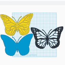 monarch-Schmetterling Kunst Dekoration Wand-Dekoration Garten Dekor Schmetterling monarch home 3d print model - Mito3D