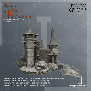 monastery mystics architecture building city fantasy magician d&d asian playable school adventure dnd structure terrain 5e tabletop mordheim 28mm detailed realistic gaming 3d print model - Mito3D