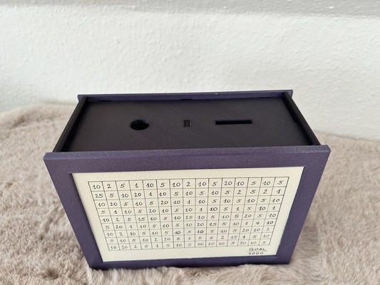 money box counter moneybox piggybank piggy bank containers organization storage 3d print model - Mito3D