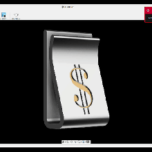 i soldi clip gioielleria 3d print model - Mito3D