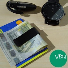 dinheiro grampo elegante mínimo fácil impressão vtau Projeto gadget crédito cartão livre presente Ideias 3d print model - Mito3D