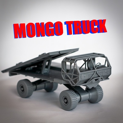 mongo truck toy vehicle print in place fast five 3d print model - Mito3D